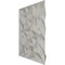 Ekena Millwork 19 5/8in. W x 19 5/8in. H Leto EnduraWall Decorative 3D Wall Panel Covers 2.67 Sq. Ft. WP20X20LTFSM - alternate 3